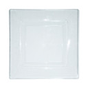 6.5" Clear Square Plastic Cake Plates (10 count)