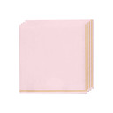 Blush with Gold Stripe Paper Lunch Napkins (20 count)