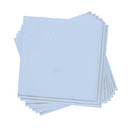 Ice Blue with Silver Stripe Paper Cocktail Napkins (20 count)