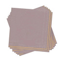 Mauve with Gold Stripe Paper Lunch Napkins (20 count)