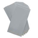 Gray with Gold Stripe Guest Paper Napkins (16 count)