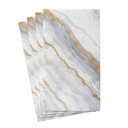 Marble Paper Guest Towel Napkins in Grey - 15 Per Package