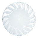 Clear Flair Disposable Plastic Buffet Plates (9") 18 COUNT