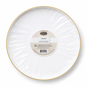 White with gold rim 10' Plate (edge)