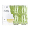 Clear Stemless Wine Goblets 12 oz. | 6 Pack