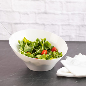 Medium White Angled Bowl Medium White Angled Bowl