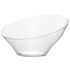 Clear Large Angled Bowl Clear Large Angled Bowl