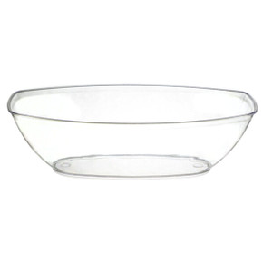 Clear Oval salad Bowl 72oz. (1 count)