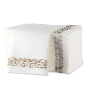 Linen Gold Border Napkin