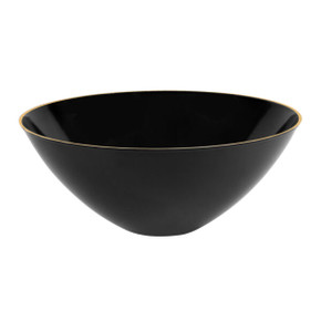 Black/Gold Salad Bowl 58 oz.