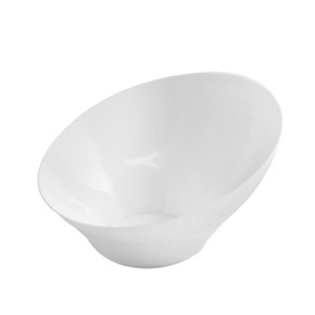 Small White Angled Bowls (8 Count)