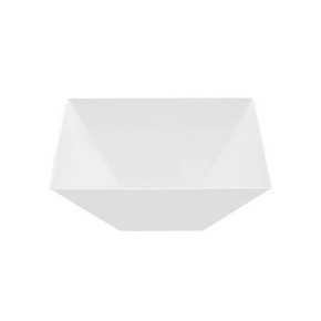 3 qt. (96 oz) White Square Plastic Serving Bowls