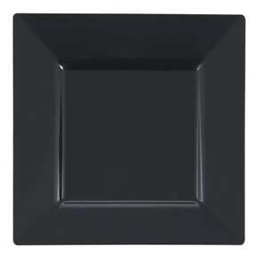 9.5" Black Square Dinner Plates