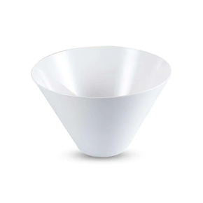 96 oz. White Round Plastic Serving Bowls