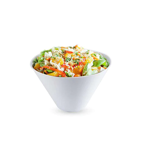 96 oz. White Round Plastic Serving Bowls