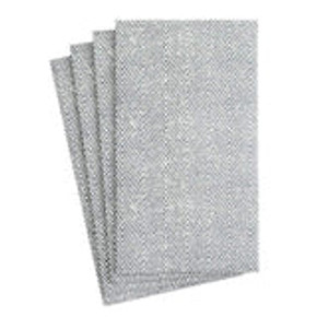 Jute Paper Linen Guest Towel Napkins in Charcoal - 12 Per Package