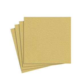 Paper Linen Solid Cocktail Napkins in Gold - 15 Per Package