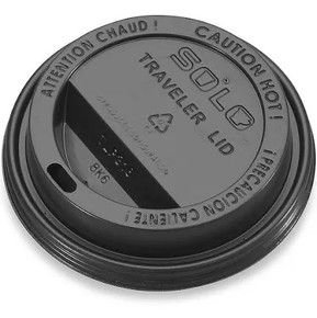 Black Hot Cup Lids (50Count)