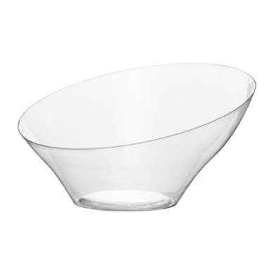 Clear Medium Angled Bowl