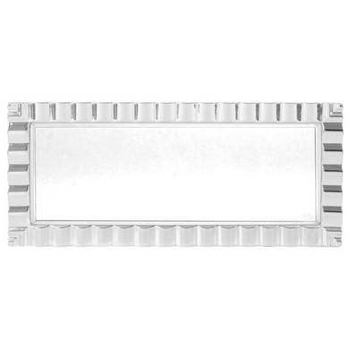 Clear and Silver Party Trays (2 count)