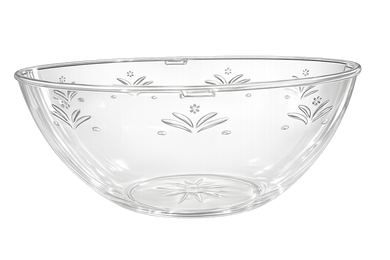 Scroll 8 Inch Clear Bowl