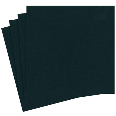 Paper Linen Solid Dinner Napkins in Black - 12 Per Package