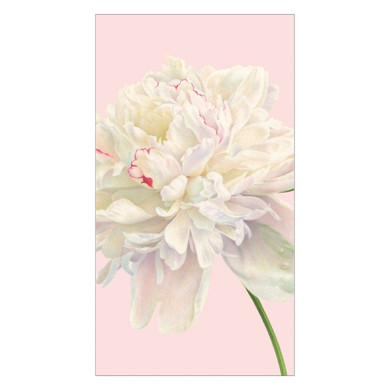 Duchess Peonies Paper Guest Towel Napkins in Blush - 15 Per Package