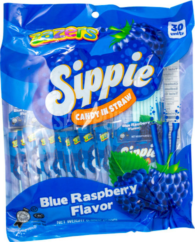 Sippie Candy Straw Blue Raspberry