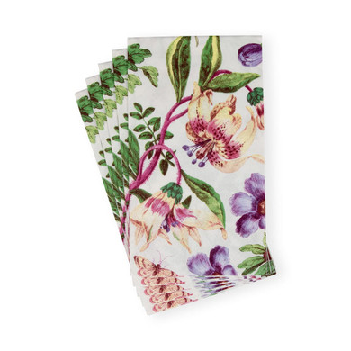 Porcelain Blooms Ivory Guest Towel Napkins - 15 Per Package