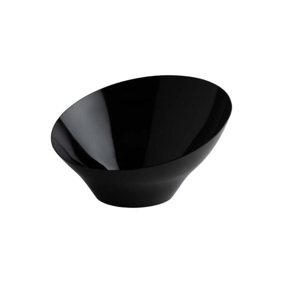 Black Medium Angled Bowl