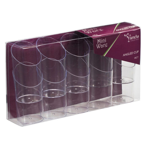 Mini Ware Clear Angled Cup 2.5oz (10 Count)