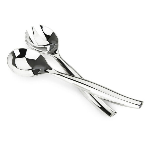 Silver Serving Spoon and Fork