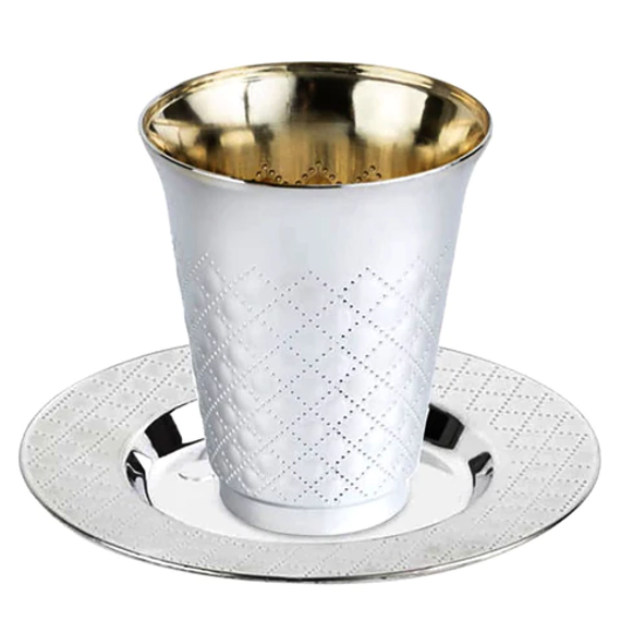 Kiddush Cups With Plates