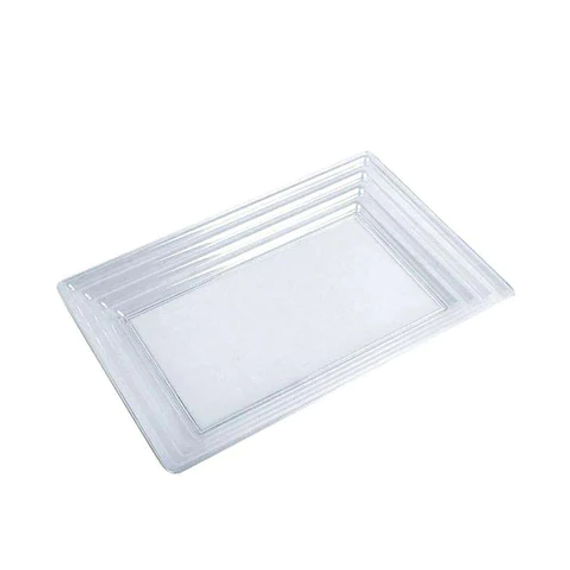 9" x 13" Clear Rectangular Serving Tray