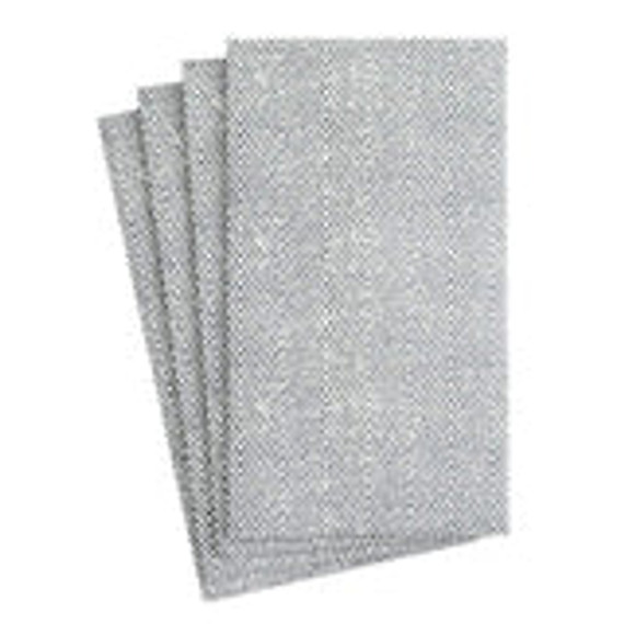 Jute Paper Linen Guest Towel Napkins in Charcoal - 12 Per Package