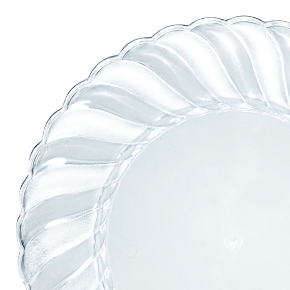 Clear Flair Plastic Salad Plates (7.5") 18 COUNT