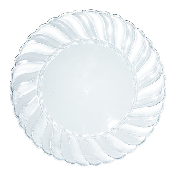 Clear Flair Plastic Salad Plates (7.5") 18 COUNT