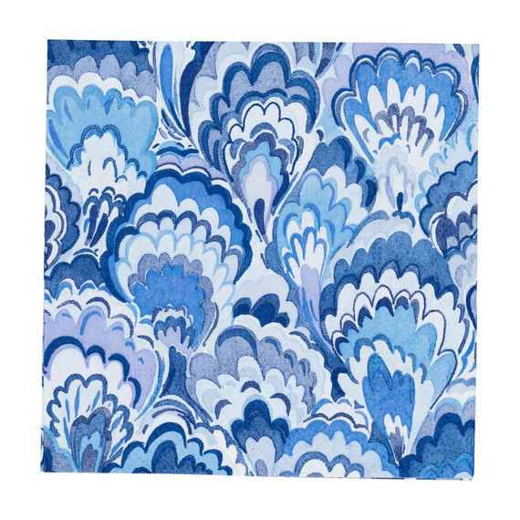 Marbled Ceramica Indigo Cocktail Napkins  - 20 Per Package