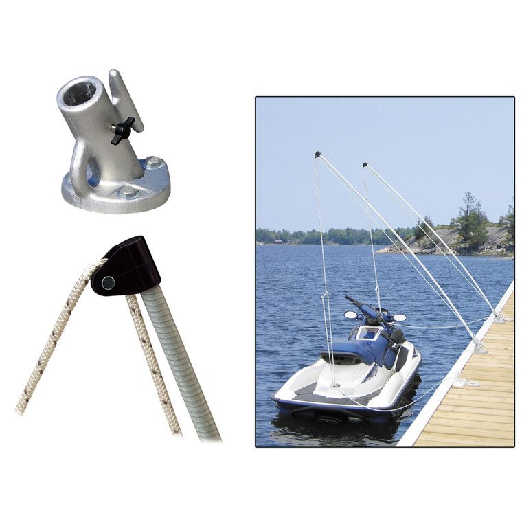 Dock Edge Mooring Whips 8ft 2000 LBS up to 18ft [3100-F]