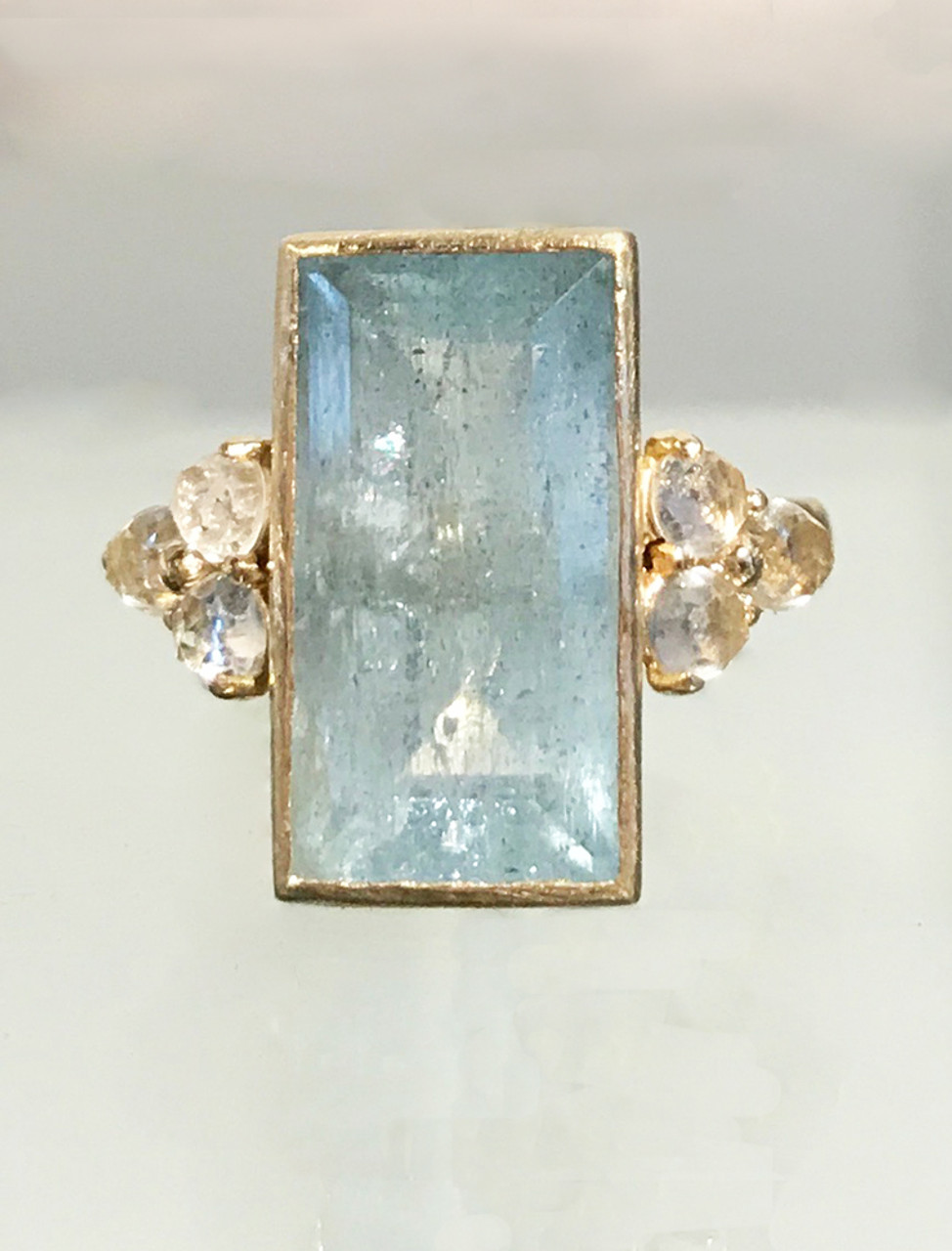 Contemporary Aquamarine Inspiration Ring