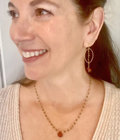 Transcendence Mandarin Garnet Necklace