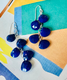 Lapis Cascade Earrings