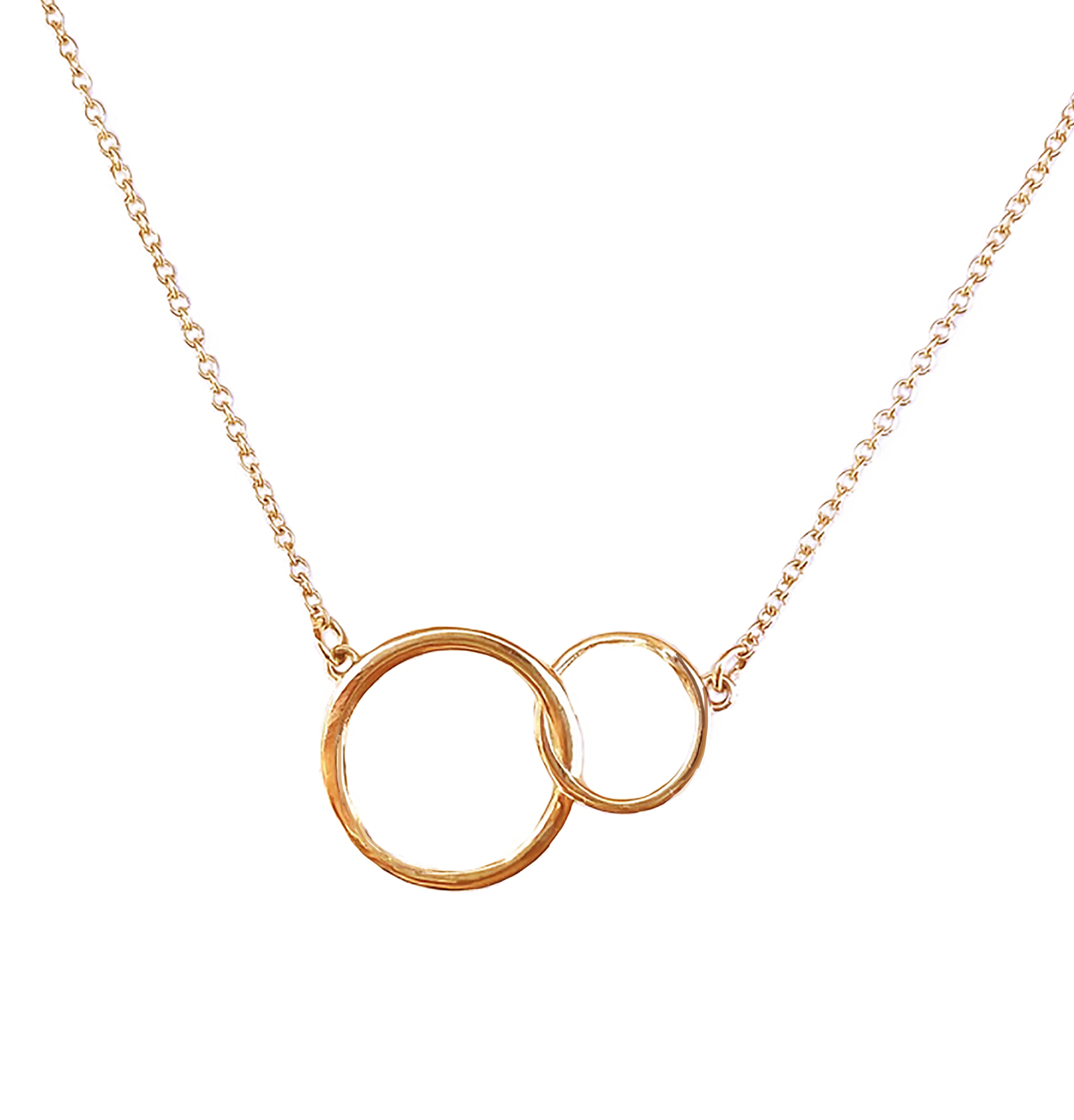 Necklace - Rose Gold - Box Chain Cz Concentric Circle Pendant | Gujjadi  Swarna Jewellers