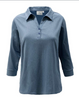 301-DSJ Ladies' Sueded Jersey 3/4 Sleeve Polo