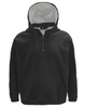 3722-CVC Unisex HEAVYWEIGHT Cotton Polyester Fleece Mock Neck 1/4 Zip Pullover Hoodie