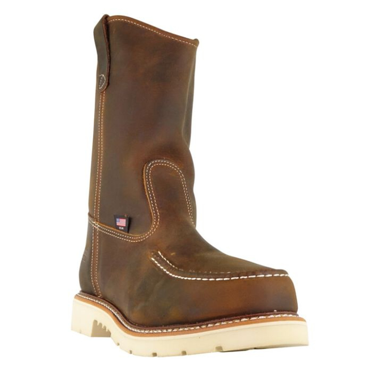 American Heritage 11" Trail Crazy Horse Safety Toe Moc Toe Pull-On Wellington American Heritage 11" Trail Crazy Horse Safety Toe Moc Toe Pull-On Wellington