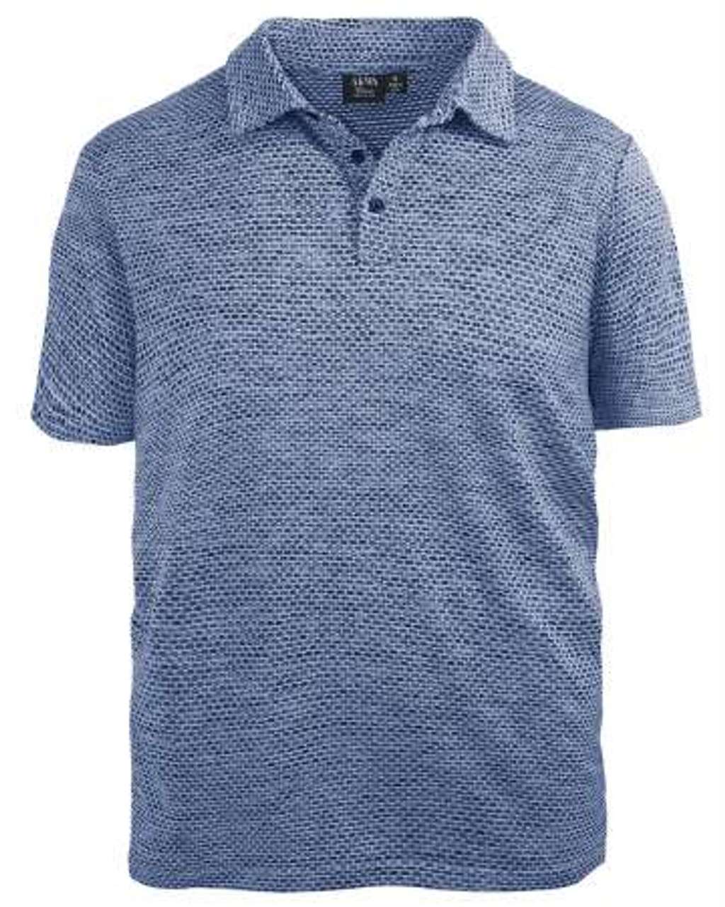 1361-WJK Men's Waffle Jacquard Polo