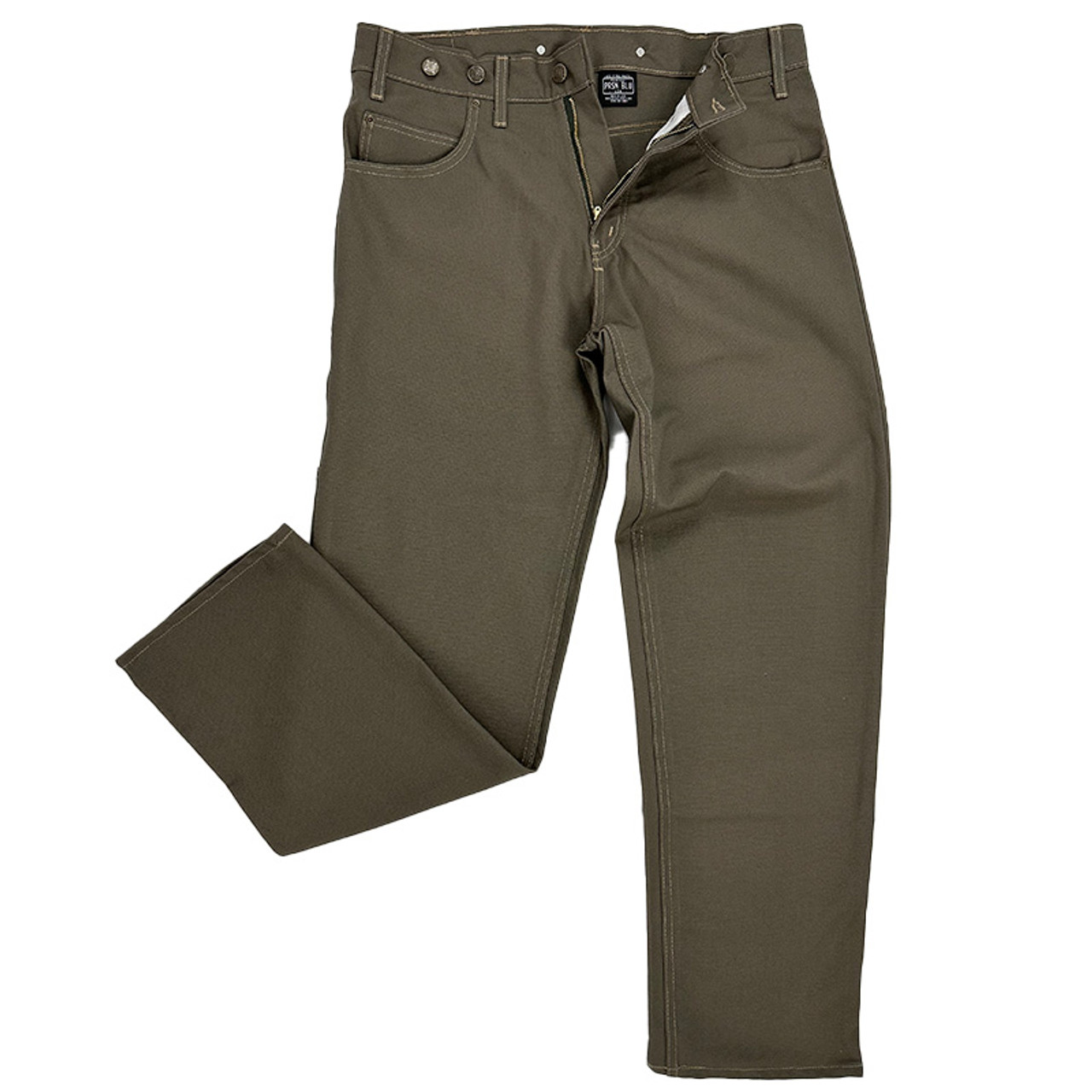 つ*る様 PEACEMINUSONE PMO WORK PANTS #1 Gre Prison Blues Men's Work Jeans