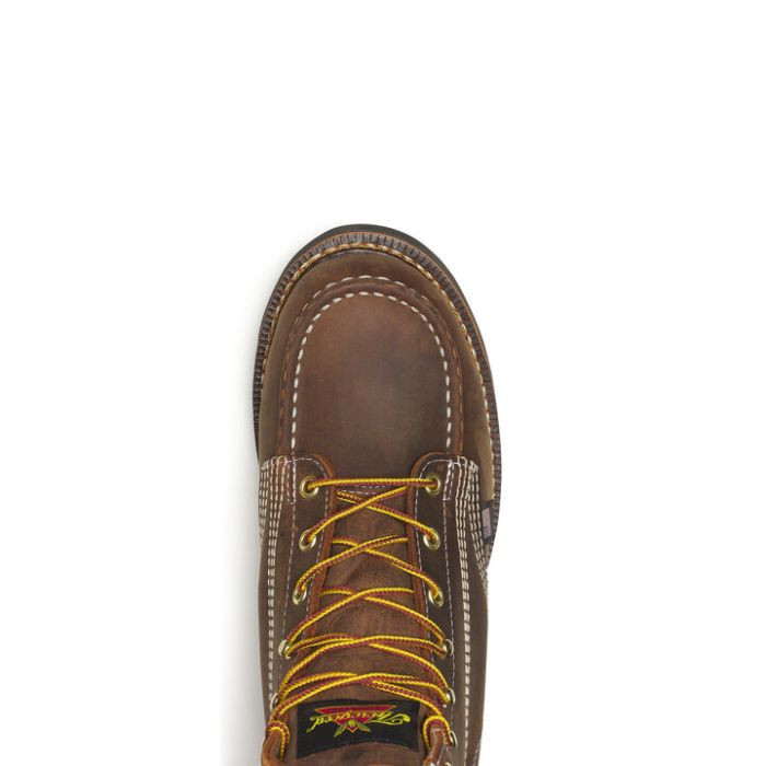 American Heritage – 6″ Crazy Horse Black Heel Moc Toe – MAXWear Wedge™