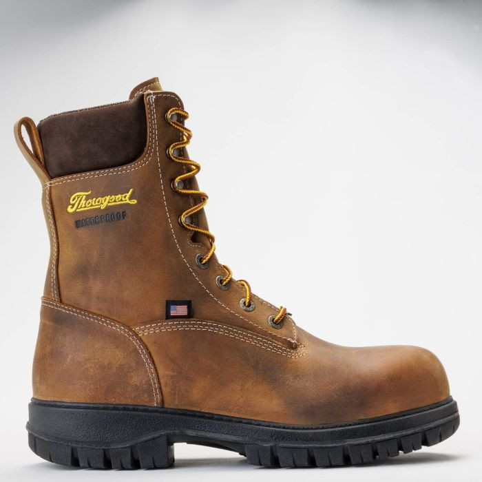 Genesis Series – 8″ Chestnut – Nano Safety Toe – Waterproof – Insulated
